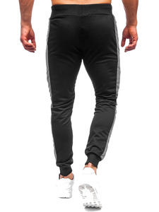 Pantalones Deportivos de Mezcla de Algodón Suave para Hombre, con Cintura Elástica, Puños en los Tobillos, Tela Transpirable, Ajuste Cómodo y Relajado para Hacer Ejercicio - Product Image 3