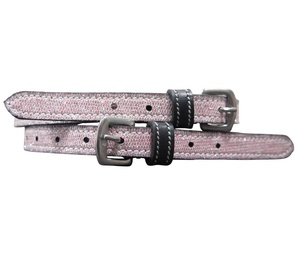 Sparkle Leather Spur <b>Straps</b> with Loops Durable Equestrian Riding Accessory - Product Image 1