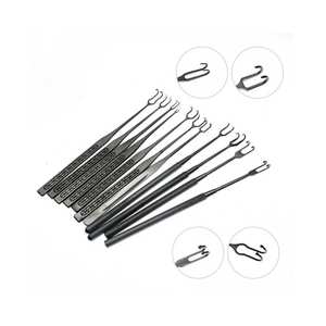 Crochet à tirer à pointe émoussée avec boule, instruments chirurgicaux en acier inoxydable, réutilisables, de qualité médicale, ensemble d'outils chirurgicaux - Product Image 2