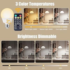 Brightown E26 Smart <b>Rechargeable</b> Light <b>Bulb</b> with Remote Convenient and Energy Efficient Smart <b>Bulbs</b> - Product Image 2