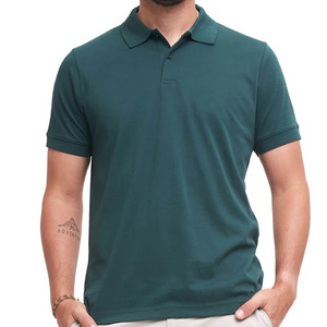 Polo de Poliéster Personalizado con Logotipo para Hombre, Jersey de Manga Corta de Secado Rápido, Transpirable, Tejido, Bordado, con Patrón de Jersey de Golf, ODM - Product Image 2