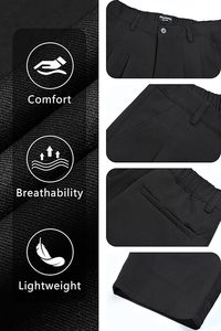 กางเกงลำลองผู้ชาย Omni Slacks ทรงหลวมพร้อมห่วงร้อยเข็มขัด กางเกงทำงานทรงสบาย ใส่ได้ทุกวัน - Product Image 5
