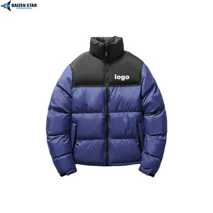 Insulated Puffer Jacket Streetwear Solid Zipper Lightweight Warm Premium Waterproof Windproof Cold Weather Outerwear Stand Front - Product Image 4