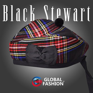 Gorro Glengarry Escocés para Vestimenta Formal con Diferentes Tartans, Trajes de Clan y Eventos Ceremoniales - Product Image 2