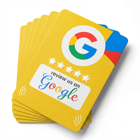 Carte NFC Google Review en PVC, puce 213, fréquence 13,56 MHz, mini-étiquette pour avis clients et promotion en ligne