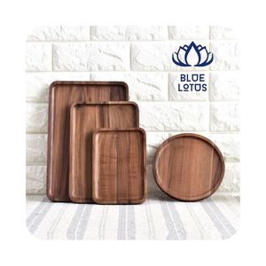 DISPONIBLE DÉS ORGANISATION : Plateau de service en bois écologique et durable, planche de rangement créative haut de gamme, plateau de fête – Approvisionnement direct usine - Product Image 1