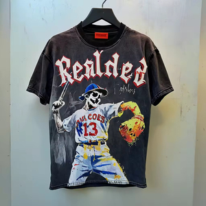 T-shirts personnalisables en gros, modèles vierges 100 % coton peigné, étiquettes de col personnalisées, service de calibrage des tailles et de correspondance des couleurs - Product Image 2
