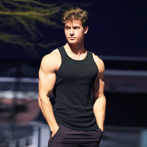 Custom Men's Performance Breathable Quick-Dry 100% Polyester Tie-Dyed Tank Top Sleeveless Sports Vest for Gym and Running - Product Image 3