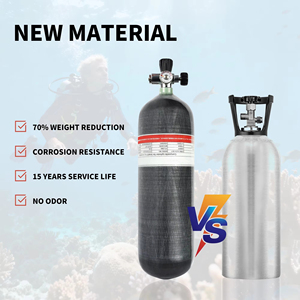 ถังคาร์บอนไฟเบอร์คอมโพสิตสำหรับดำน้ำ 6.8 ลิตร PCP SCBA - Product Image 2