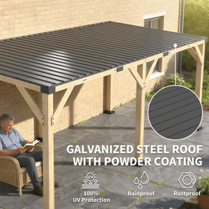 Gazebo e Tettoia in Legno: Elegante Struttura da Esterno per il Relax - Product Image 5
