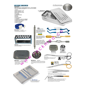 Ensemble d'instruments PRF 4 pièces en titane bleu, compresseurs osseux, instruments d'implantologie dentaire, scalers - Product Image 2