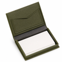 Boîte à bijoux en cuir PU vert olive sur mesure, couvercle enveloppe, double couture, emballage cadeau rigide, vente en gros, usine