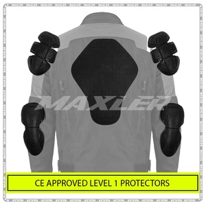 Veste de moto courte homologuée CE, respirante, légère, imperméable, textile, toutes saisons, coupe-vent, vêtements de sport pour motards - Product Image 4