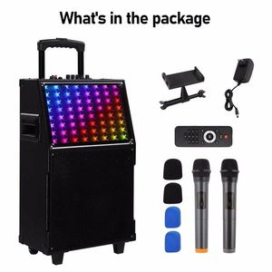 Altoparlanti portatili da 12 pollici 60W con luce a spettro LED e Design per asta di controllo remoto Bluetooth - Product Image 1