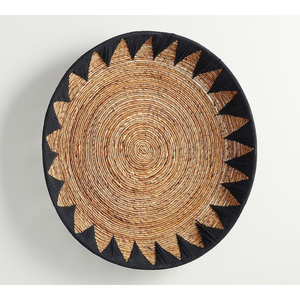 Handmade Woven Rattan Wall <b>Hanging</b> Basket Decor Round Wall Art for Living Room Bedroom & Farmhouse Style Decoration Home - Product Image 6
