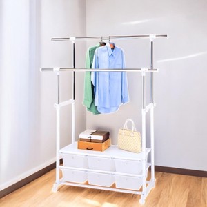 Wholesale Price Movable Garment Rack with Six Storage Drawers - Product Image 6
