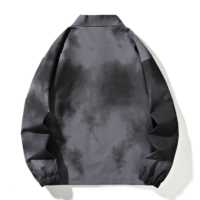 Veste Coach Unisexe Gris Graphite Col Rabattu Coupe-vent Standard Logo Personnalisé Marque Privée Hiver Formel Streetwear