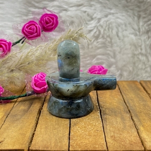 Labradorita Natural Tallada en Forma de Shivling, Cristal Curativo de Labradorita Shiva Lingam para Reiki, Decoración Espiritual, Venta al por Mayor - Product Image 2