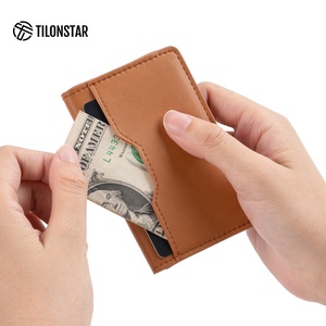 TILONSTAR TVW103 Men's Travel Portable Pocket <b>Wallet</b> Small Slim <b>RFID</b> <b>Blocking</b> Leather Credit Card Holder <b>Wallets</b> for Gift-Giving - Product Image 3