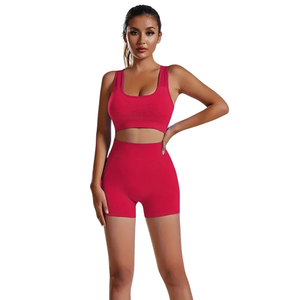 Stylish Gym Outfit Stretch Leggings Support Sports Bra Women Yoga Set Fitness Wear Comfort Active MotionFlex StudioWear - Product Image 1