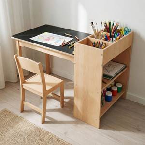 Silla y Escritorio Infantiles Compactos de Madera para Espacios Pequeños, Dormitorios Infantiles, Salas de Juego y Áreas de Estudio - Product Image 1