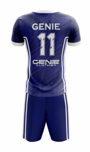 Uniforme de football à manches courtes personnalisé, haute qualité, 100% polyester, séchage rapide, vêtements d'équipe pour hommes, été - Product Image 5