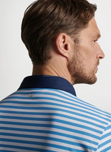 เสื้อโปโลสำหรับผู้ชายเสื้อโปโลลายขวางขนาดใหญ่พิเศษพิมพ์ลายกราฟิกออกแบบโลโก้ได้ตามต้องการ - Product Image 3