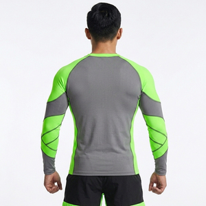 Rashguard de Manga Larga para Hombre de la Mejor Calidad, Ropa Deportiva de Dos Tonos para Adultos, Rashguard Masculino para Fitness 2026 - Product Image 6