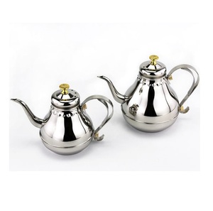 Premium Style Brass Tea Pot Gas Stove Compatible Pot with Safety Whistle For Dining Table Household & Hotel Supply On Sale - Product Image 2