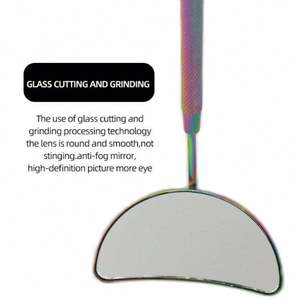 Miroir à cils détachable en acier inoxydable de qualité supérieure, outil pour extensions de cils et maquillage, produits durables pour les professionnels - Product Image 5