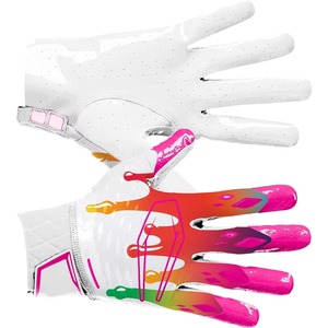 Gants de football américain professionnels de haute qualité, durables, personnalisables, avec une performance d'adhérence optimale, poignées intégrales, réglables au poignet. - Product Image 6