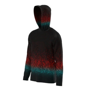 Sudadera con Capucha Unisex de Color Degradado, Impresión por Sublimación, Transpirable, UPF50, Ropa de Pesca, Talla Adulto - Product Image 2