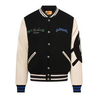 Blouson universitaire homme personnalisé OEM, imperméable, coupe-vent, respirant, 100 % laine, automne-hiver, décontracté, grandes tailles, style urbain
