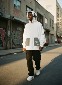 Sweat-shirt à capuche pour homme de haute qualité, personnalisé, streetwear d'hiver, décontracté, uni, respirant, écologique, teinture unie - Product Image 5