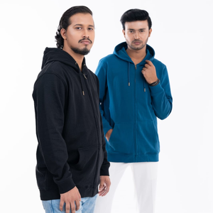 Sweat à capuche d'hiver pour homme de haute qualité, respirant et confortable, avec poche latérale zippée, tissu polaire durable, offre ODM - Product Image 4