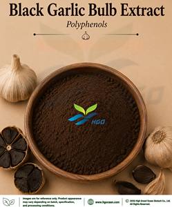 Suministro Directo de Fábrica HGO de Extracto de Bulbo de Ajo Negro Natural, Especificación de Grado Alimenticio, Polifenoles 1%-3%, Extracto Estandarizado - Product Image 2