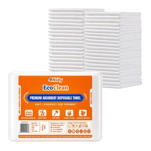 NIDY Disposable Towel 50x100 CM 50 GSM Medical Grade Non Woven Salon Spa Hospital Travel Pack of 10 OEM ODM - Product Image 1