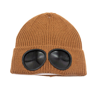Gorros de Esquí de Algodón de Alta Calidad para Hombre y Mujer, Gorro Tipo Beanie Cortavientos y Cálido con Diseño en Relieve de Gafas, Gran Venta - Product Image 3