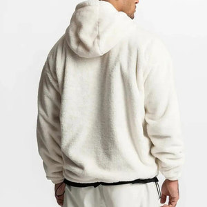 Custom Design <b>Sherpa</b> Hoodies High Quality Soft Warm <b>Fleece</b> Hoodie For <b>Men</b> Winter Streetwear Wholesale - Product Image 4