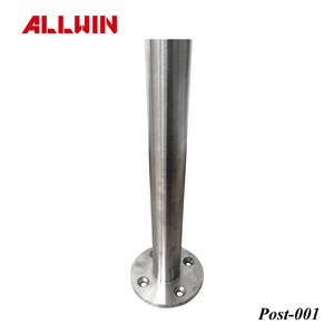 OEM ODM for Hospital Stainless <b>Steel</b> Glass Panel Single Slot <b>Railing</b> Handrail Square Post - Product Image 4