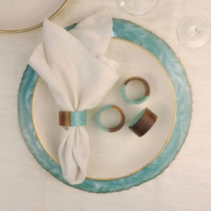 High Quality Modern Vintage-Style Wood & Resin Napkin Ring Holder Handmade Natural Wood Crafts With Wholesale Price - Product Image 4
