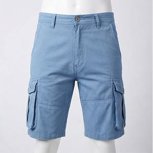 กางเกงขาสั้นผ้าสแปนเด็กซ์โพลีเอสเตอร์เนื้อแน่นสำหรับฤดูร้อน มีกระเป๋าหลายช่อง กางเกงคาร์โก้ 6 กระเป๋า ผู้ชาย แห้งเร็ว ระบายอากาศได้ดี เหมาะสำหรับใส่ทำกิจกรรมกลางแจ้ง - Product Image 1