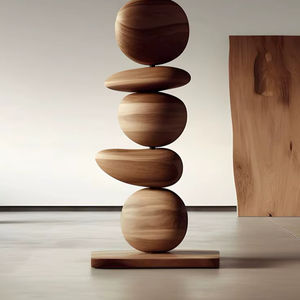 Escultura decorativa de madera, figura única tallada a mano para mesa del hogar, estante, decoración de interiores - Product Image 1