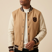 Vestes Letterman à Marque Privée avec Étiquettes Tissées Personnalisées et Poches Intérieures pour les Détaillants de Mode