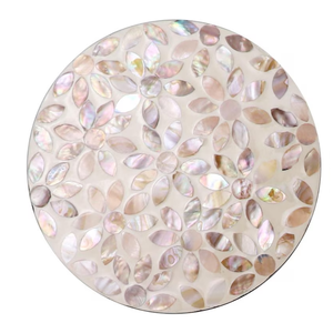 Plato Decorativo Premium de Concha de Nácar con Hermoso Mosaico de Delfines Oceánicos e Incrustaciones de Perlas para Decoración de Mesa, Venta al por Mayor - Product Image 2