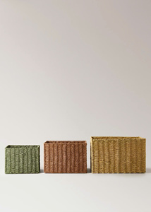 Panier de rangement moderne et élégant, accent décoratif pour la maison, fabriqué au Vietnam pour la vente en gros, panier tissé pour enfant - Product Image 2
