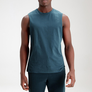 <b>Men's</b> Casual Workout Tank Tops Quick Dry <b>Compression</b> <b>Vest</b> Breathable Knitted 100% Cotton Customizable Athletic Training - Product Image 2