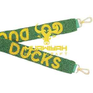 Sangle de sac brodée de perles de luxe, sangle décorative brodée de perles de rocaille avec taille personnalisée - Product Image 2