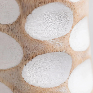 Estante Decorativo de Madera Tallada con Diseño Artístico, Florero de Madera de Mango, Macetas Decorativas, Decoración de Oficina, Adorno Artesanal para Mesa - Product Image 5