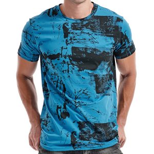 Camiseta de Manga Corta para Hombre, 100% Algodón, Transpirable, Ligera, Ecológica, Antiarrugas, Personalizada con Sublimación, Estilo Urbano - Product Image 1